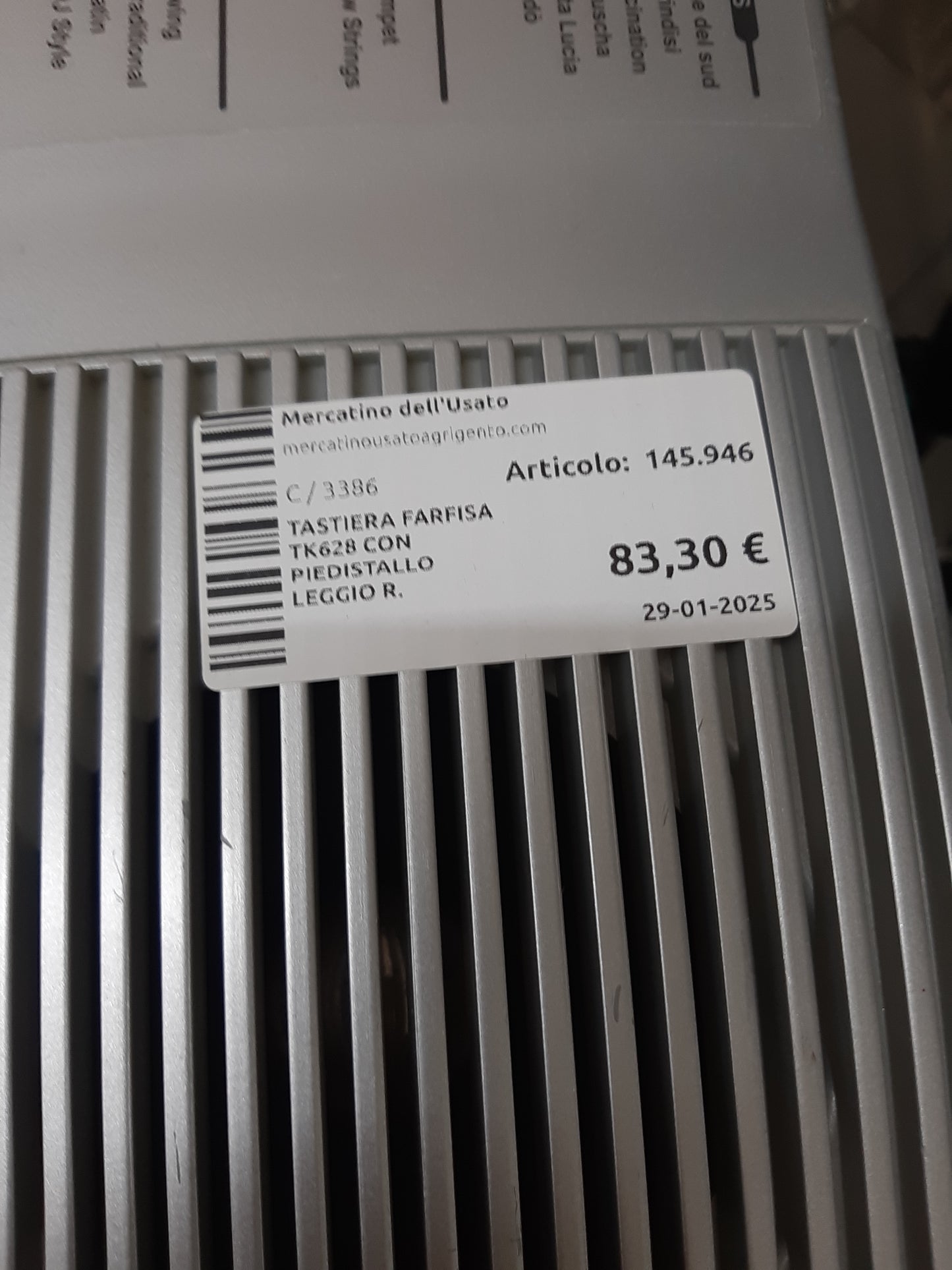 Tastiera Farfisa Tk628 Con Piedistallo Leggio R.