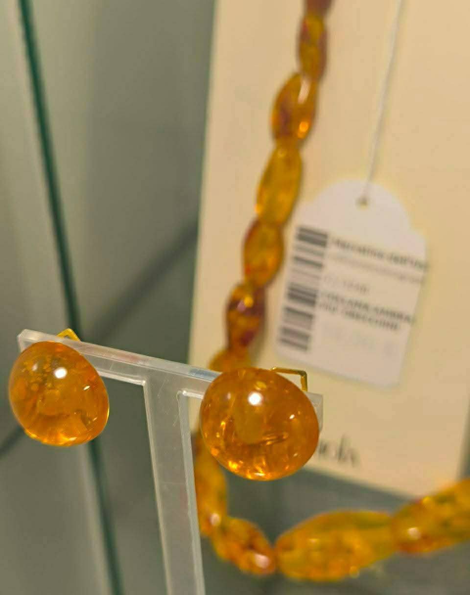 Collana Ambra Piu' Orecchini