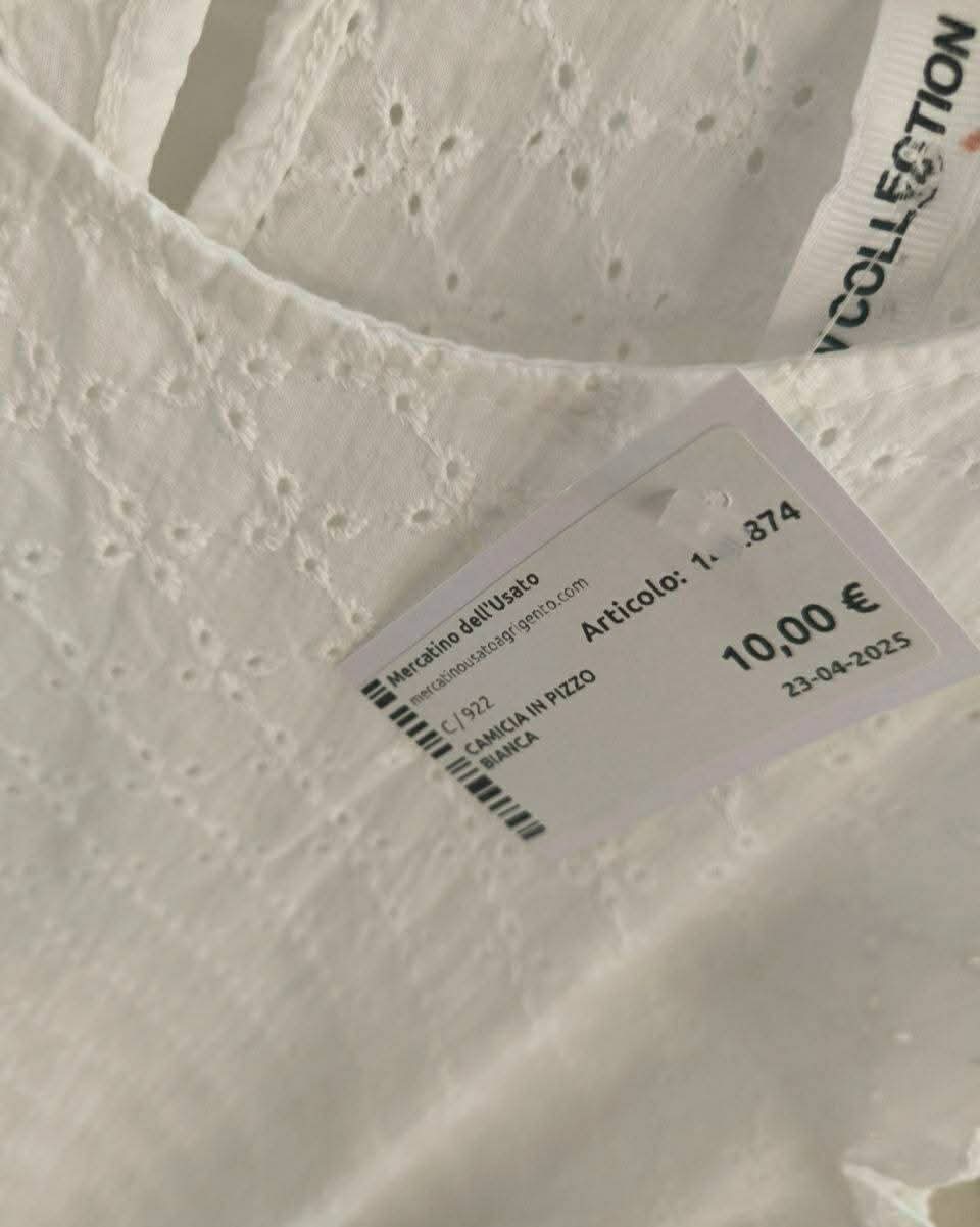 Camicia In Pizzo Bianca