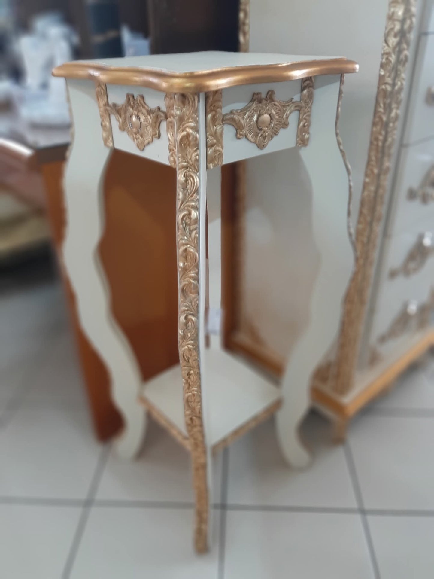 Alzatina Beige /dorata