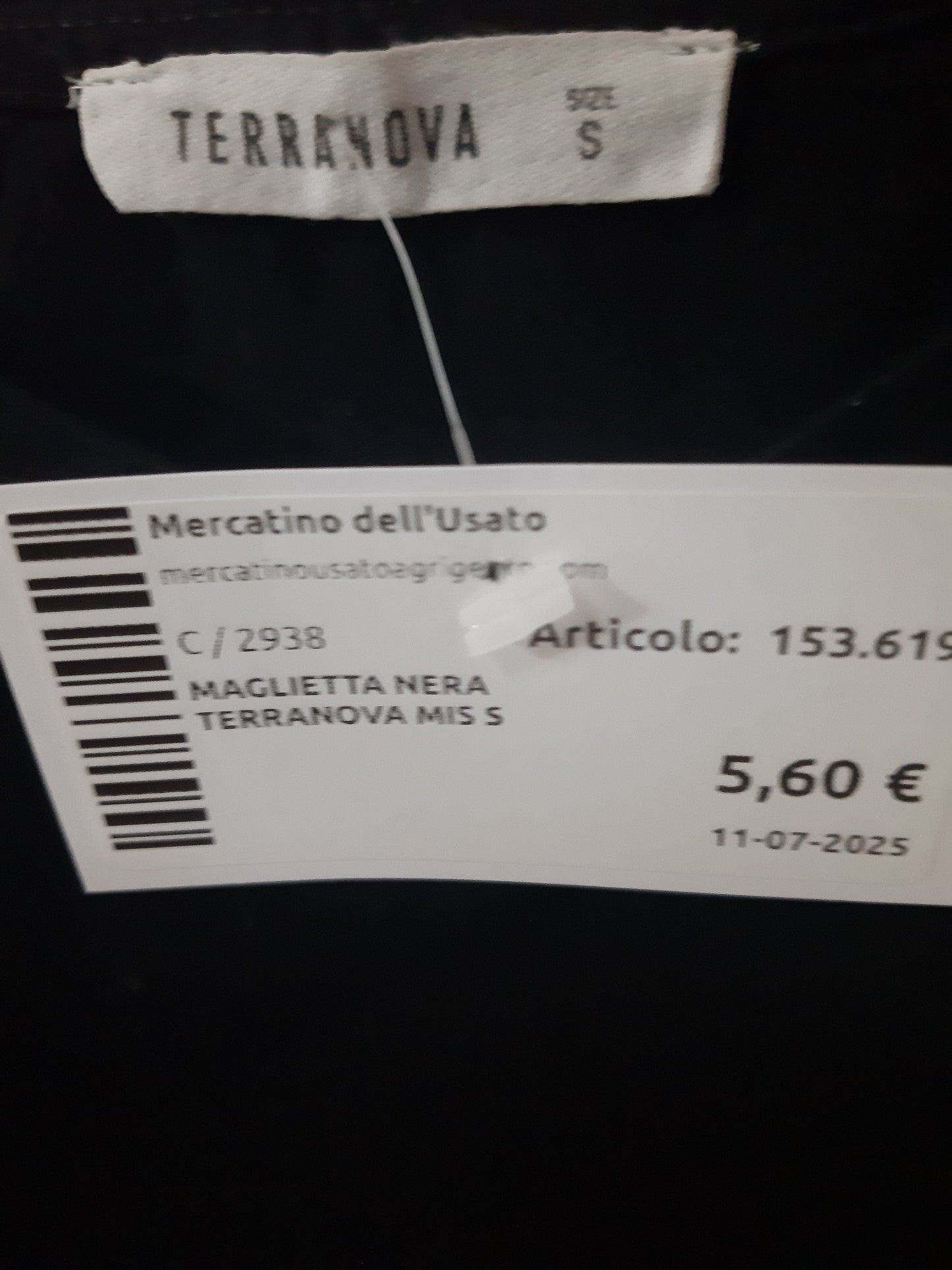Maglietta Nera Terranova Mis S