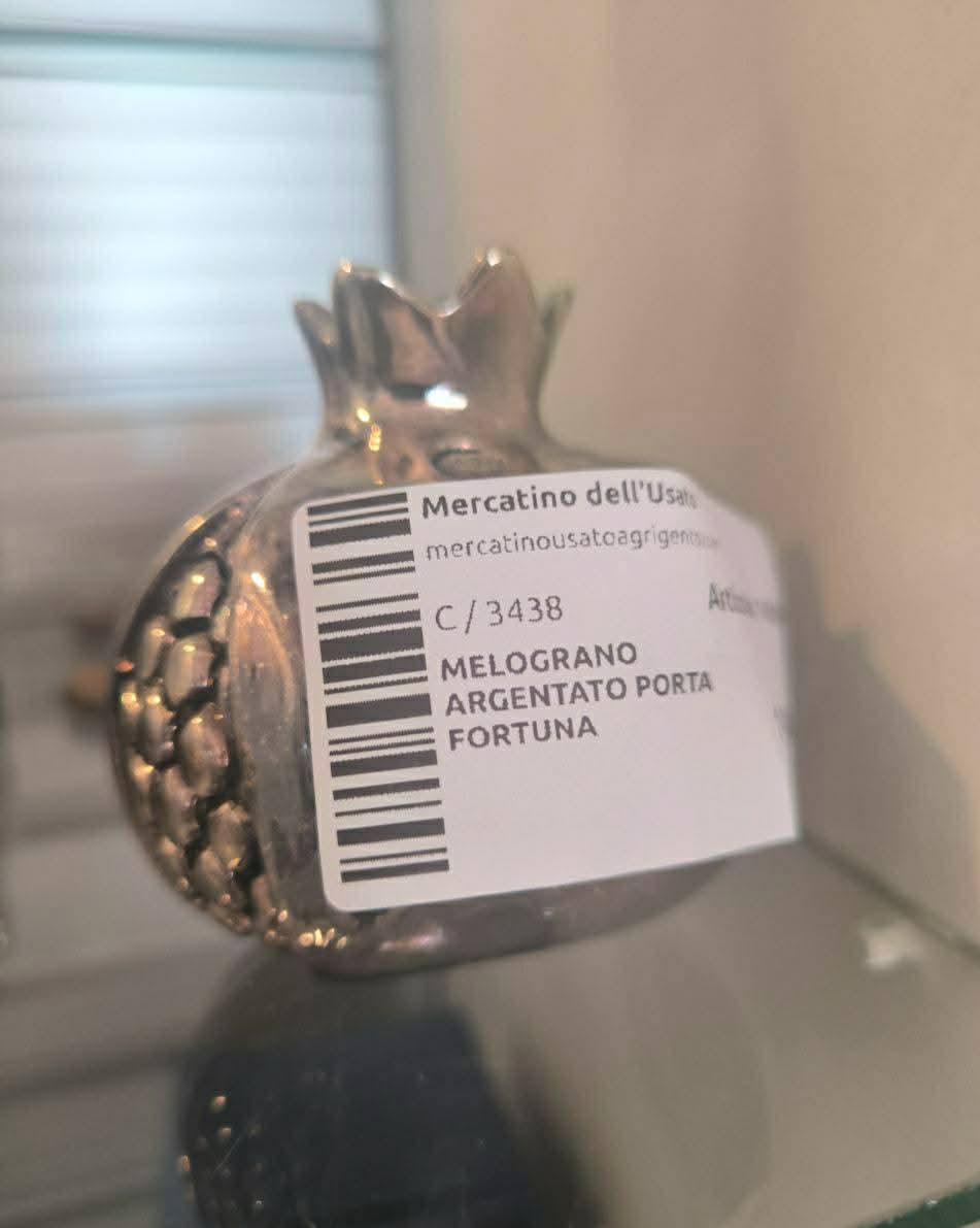 Melograno/uva/elefante Argentato Porta Fortuna