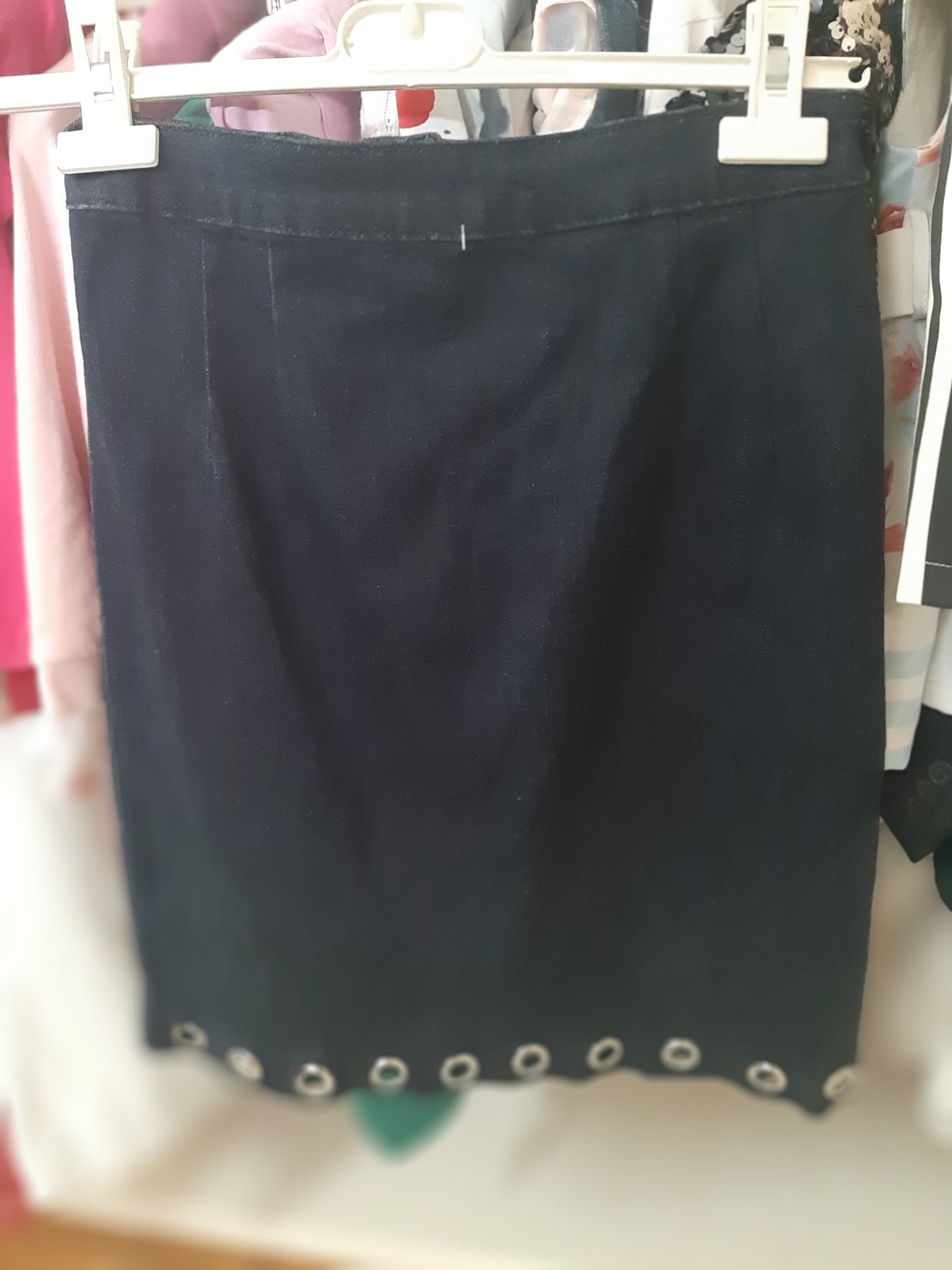 Gonna In Jeans Con Borchie Mis- S