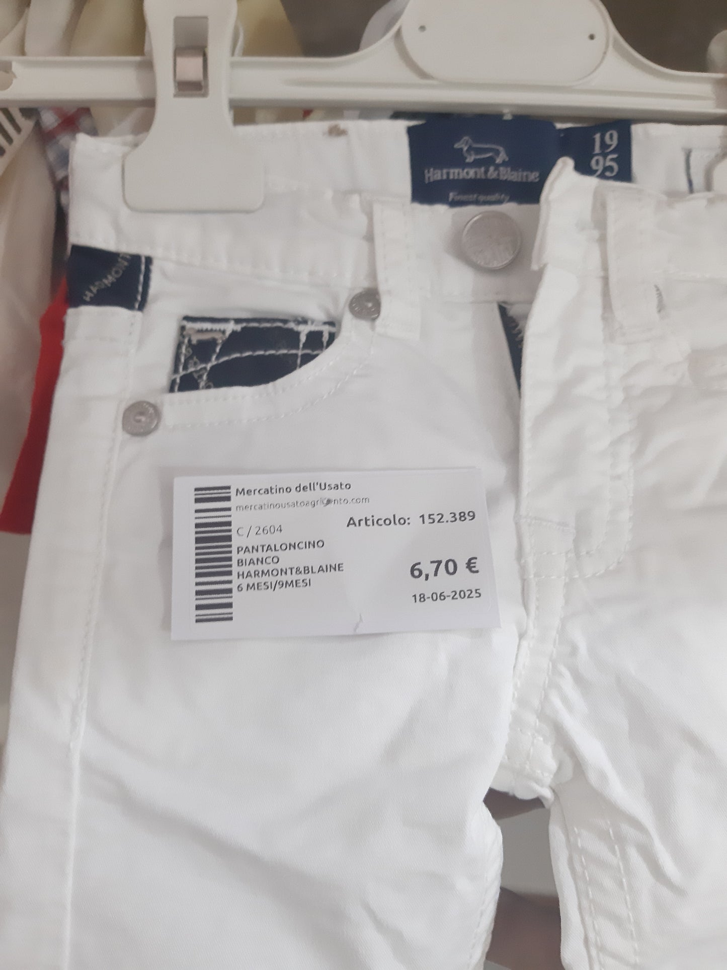 Pantaloncino Bianco Harmont&blaine 6 Mesi/9mesi