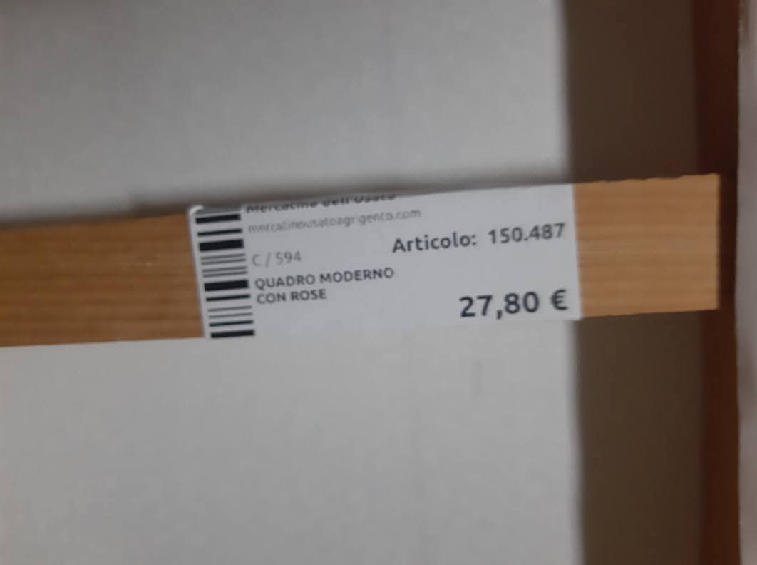 Quadro Moderno Con Rose