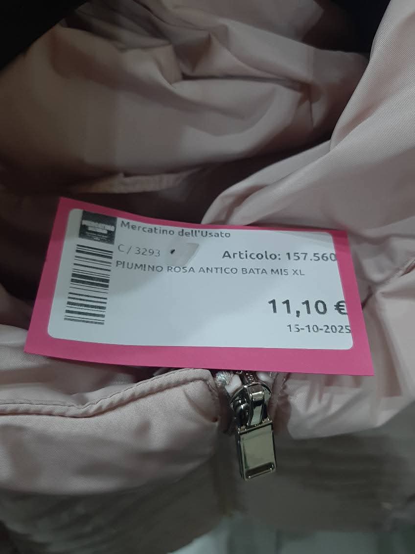 Piumino Rosa Antico Bata Mis Xl