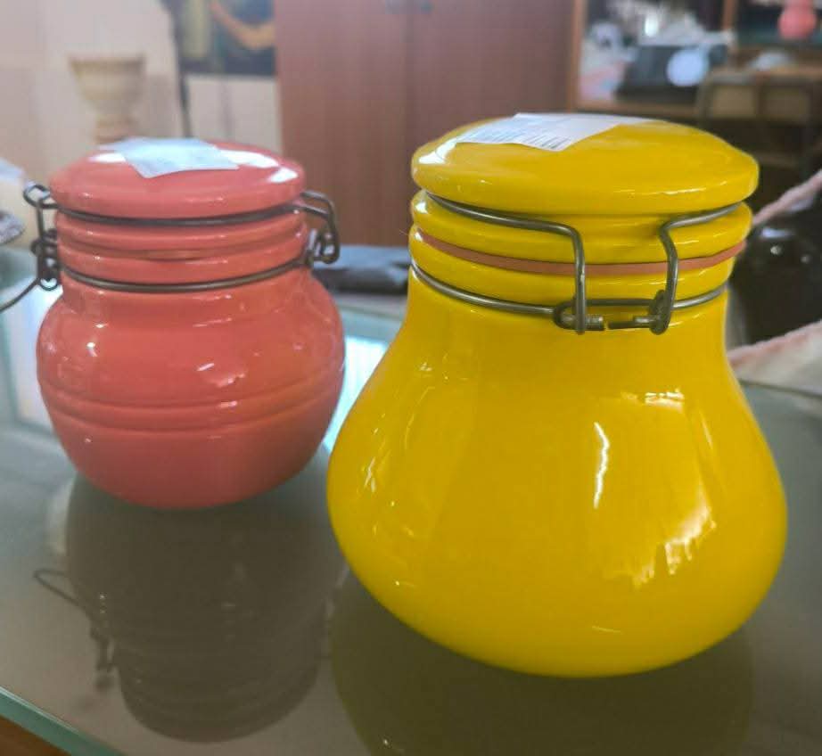 Barattolo Ermetico Rosa/giallo