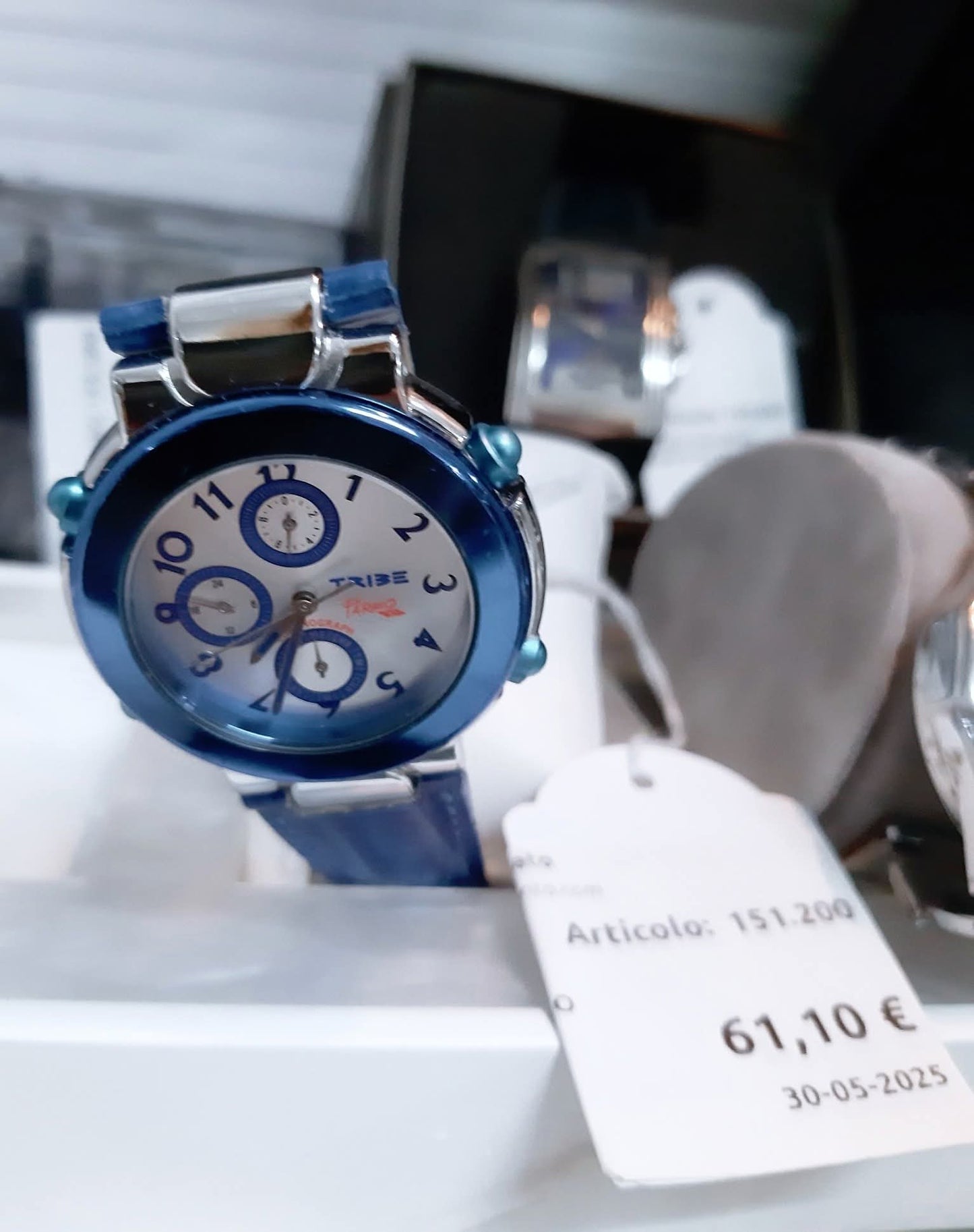 Pareo Tribe Crono Cinturino Blu