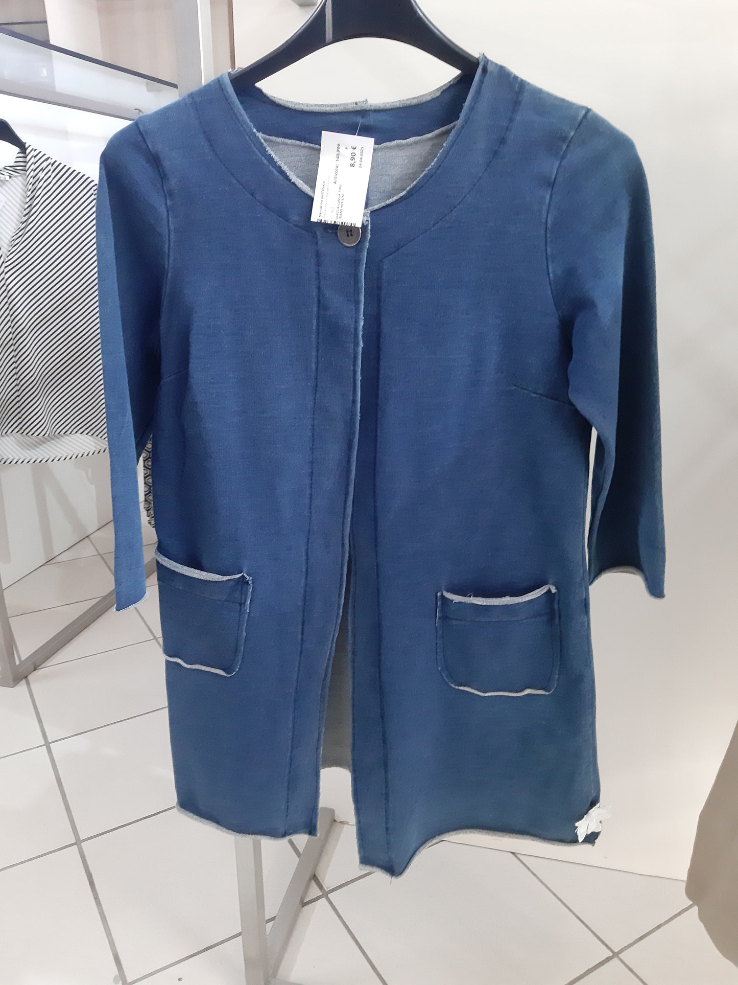 Giacca Lunga Tipo Jeans Mis S/m