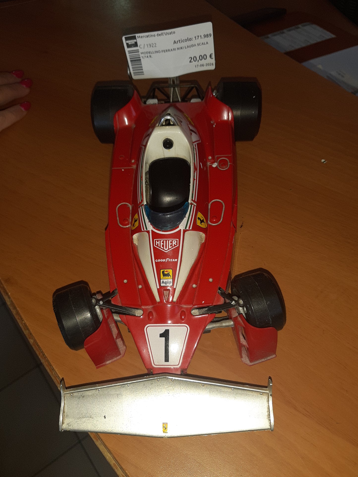 Modellino Ferrari Niki Lauda Scala 1/14 R.