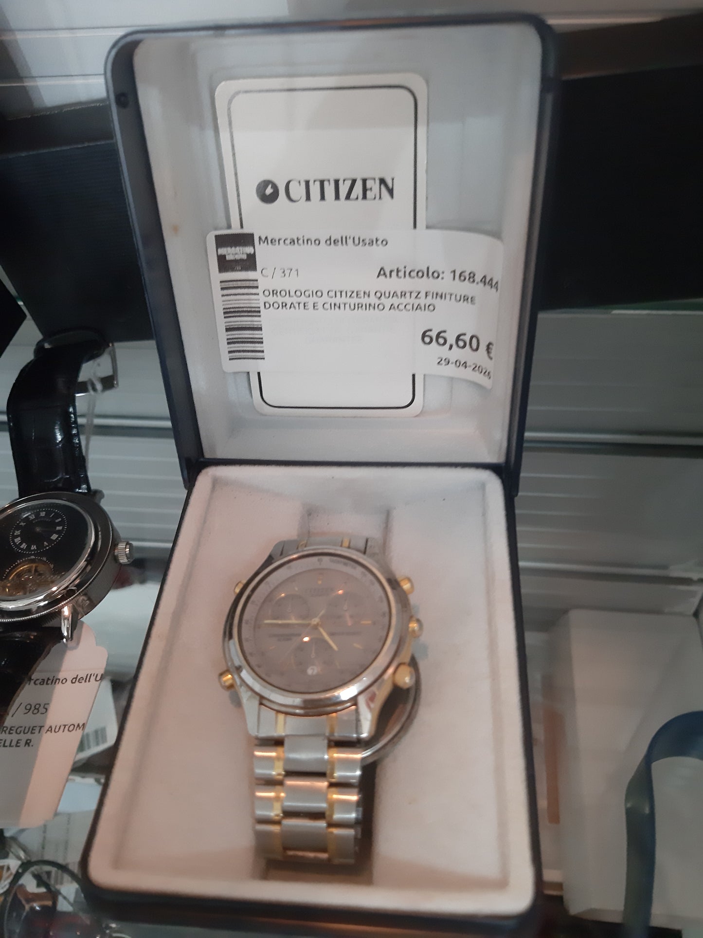 Orologio Citizen Quartz Finiture Dorate E Cinturino Acciaio