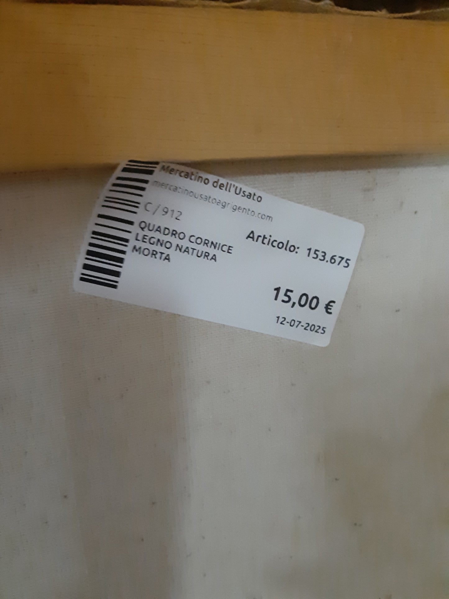 Quadro Cornice Legno Natura Morta
