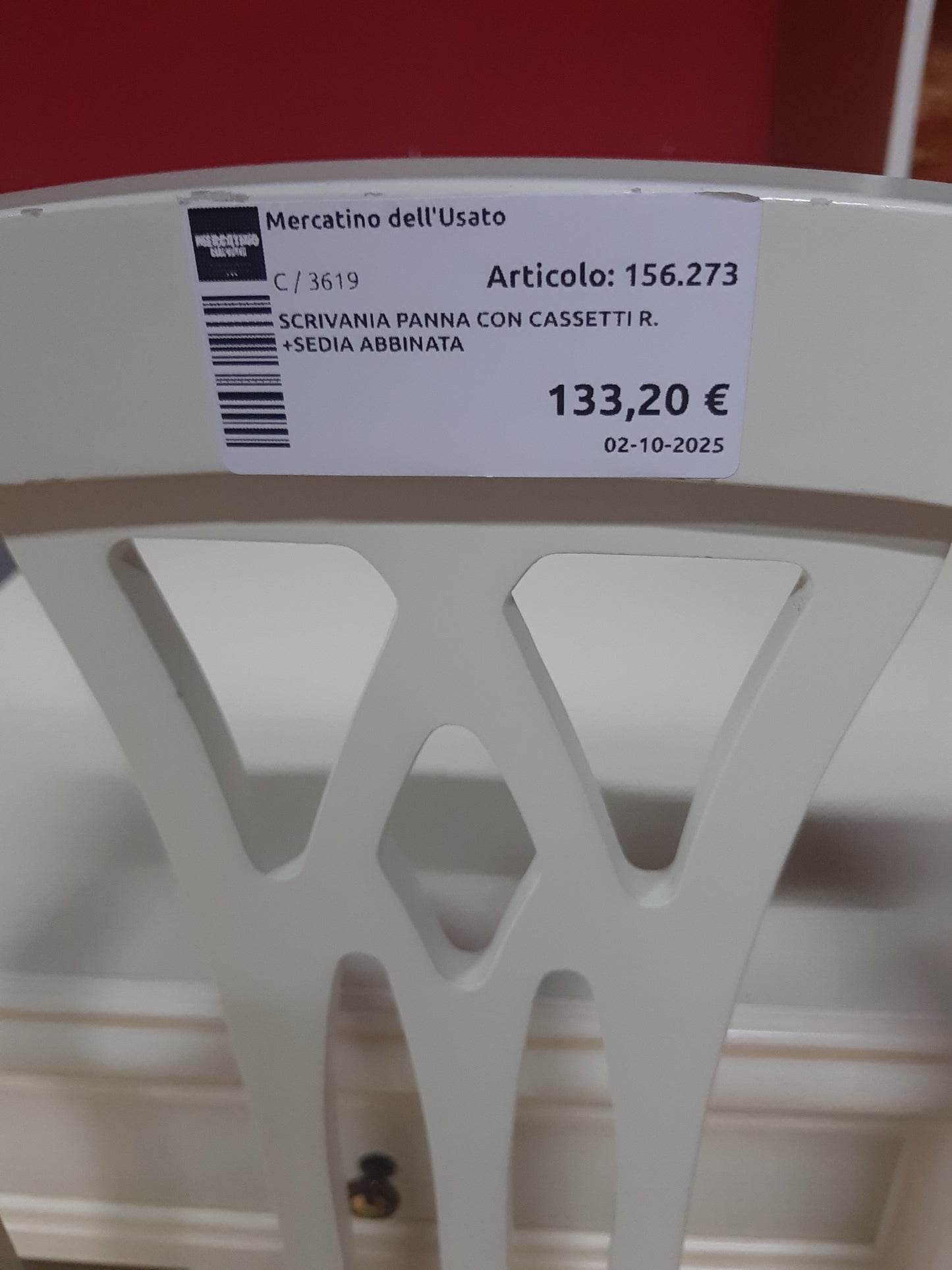 Scrivania Panna Con Cassetti R.+sedia Abbinata