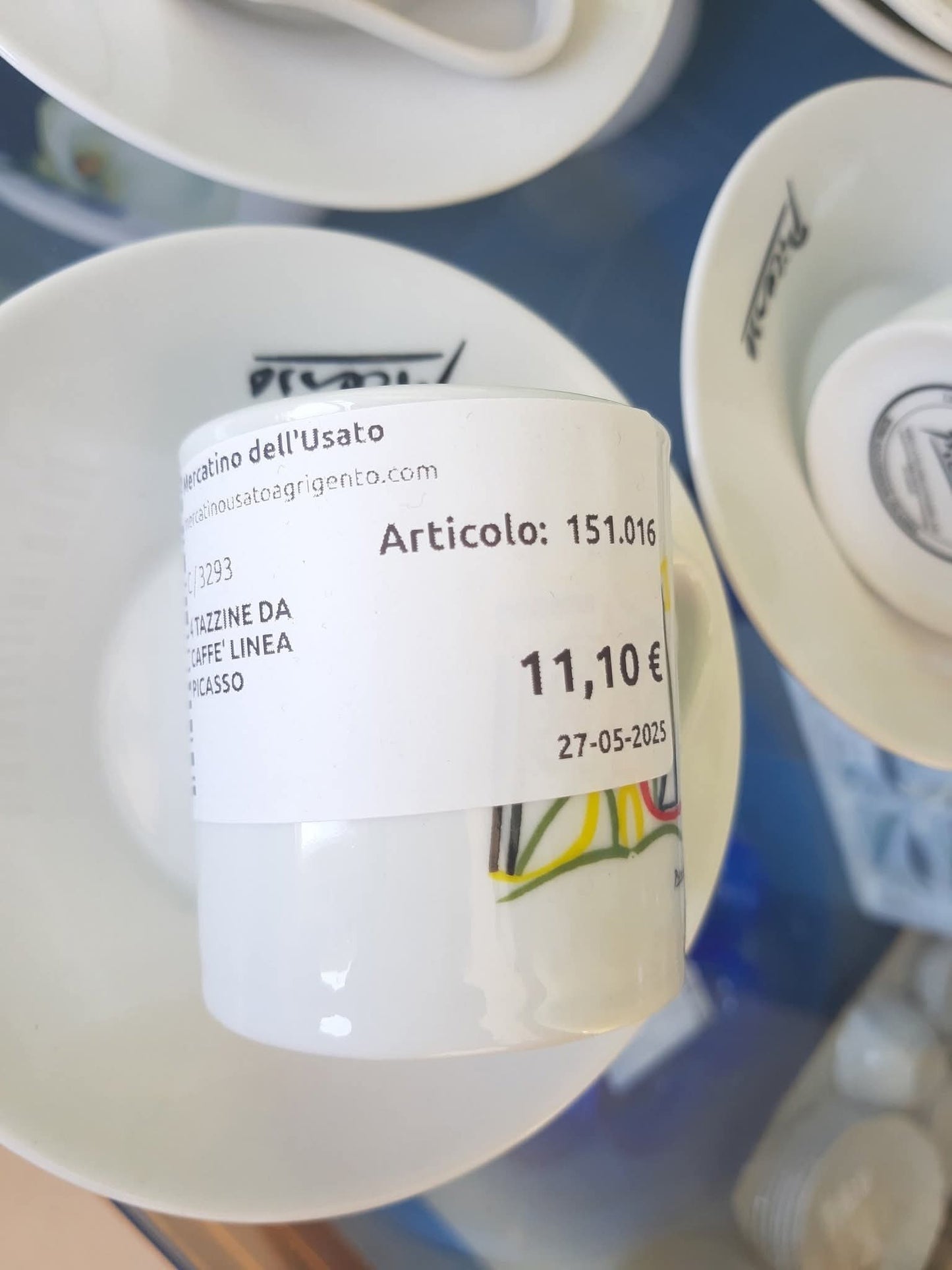 4 Tazzine Da Caffe' Linea Picasso