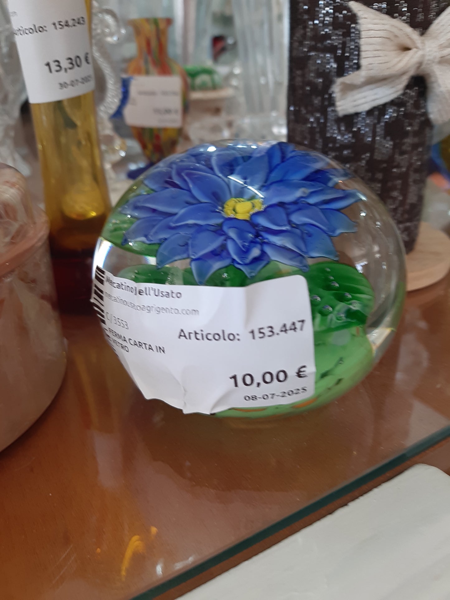 Ferma Carta In Vetro