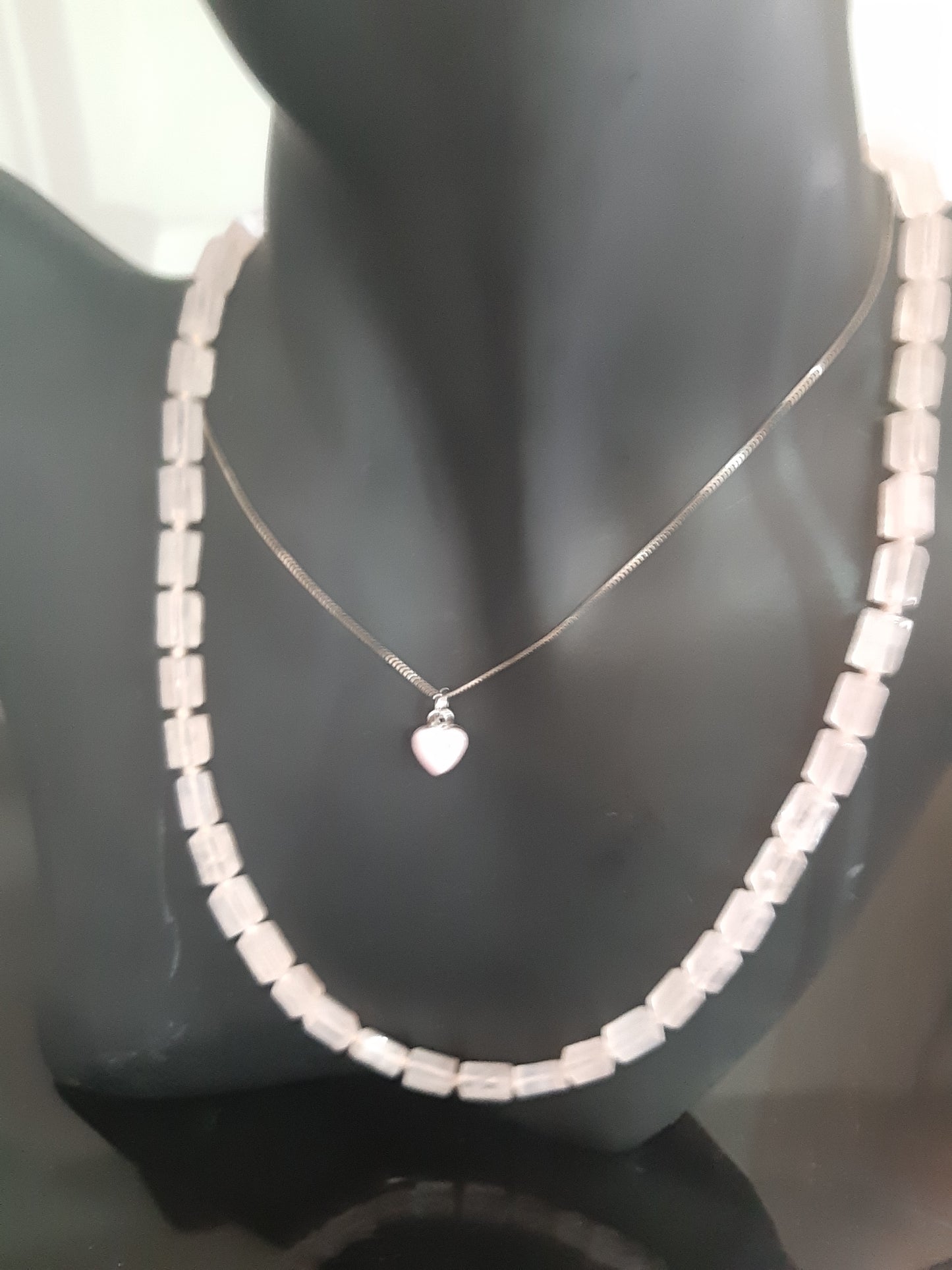 Collana In Quarzo Rosa