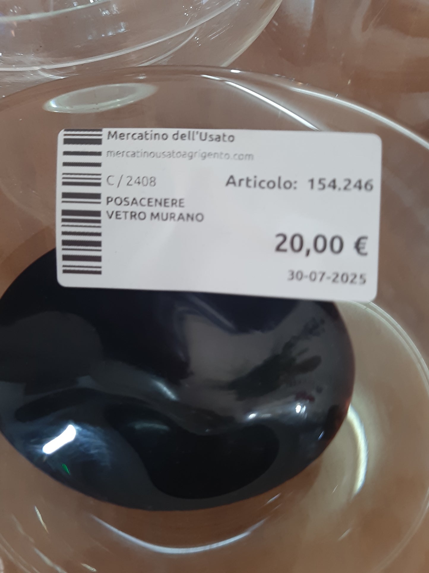 Posacenere Vetro Murano