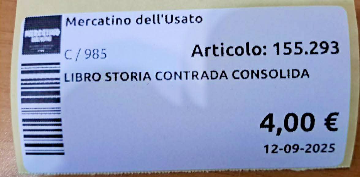 Libro Storia Contrada Consolida