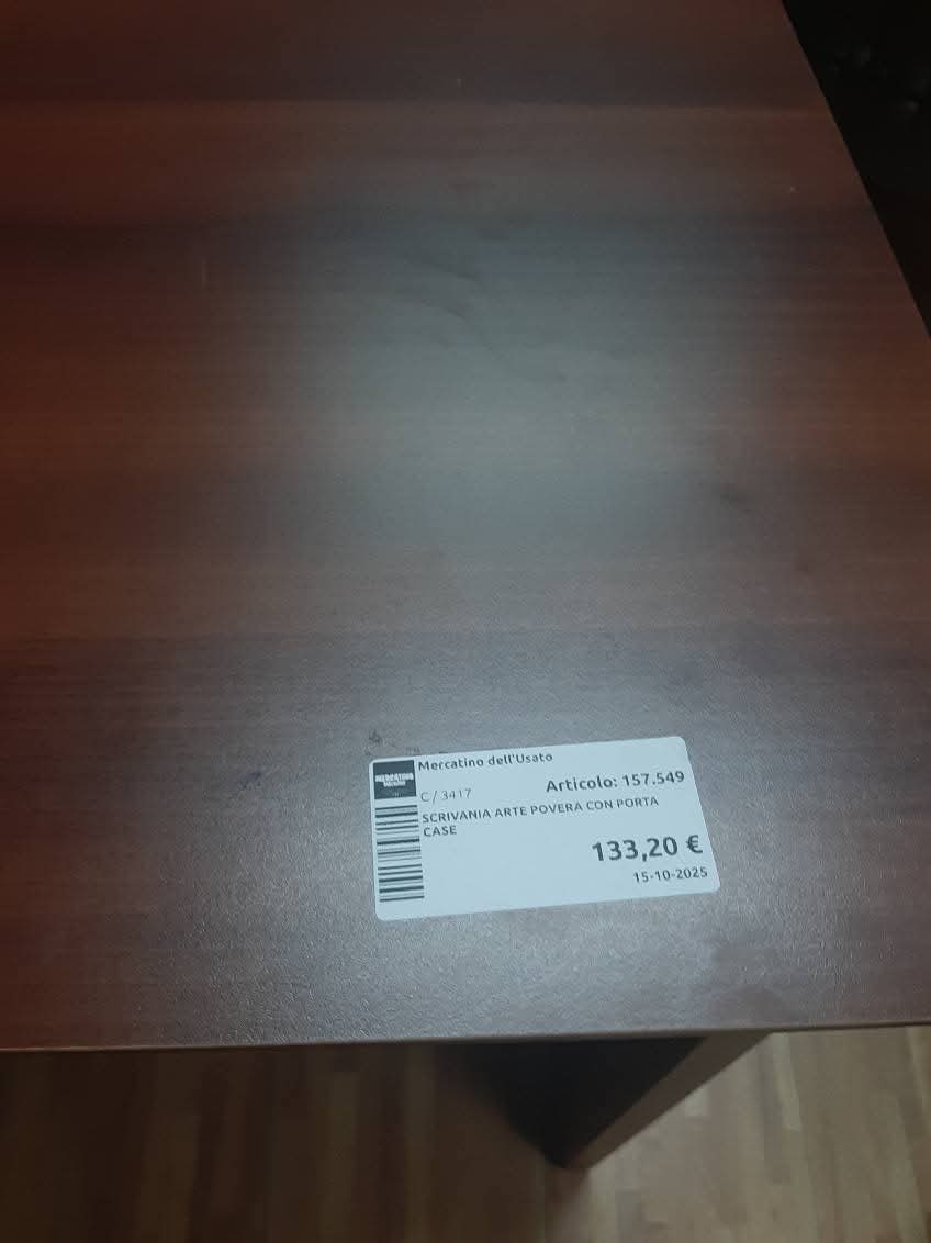 Scrivania Arte Povera Con Porta Case
