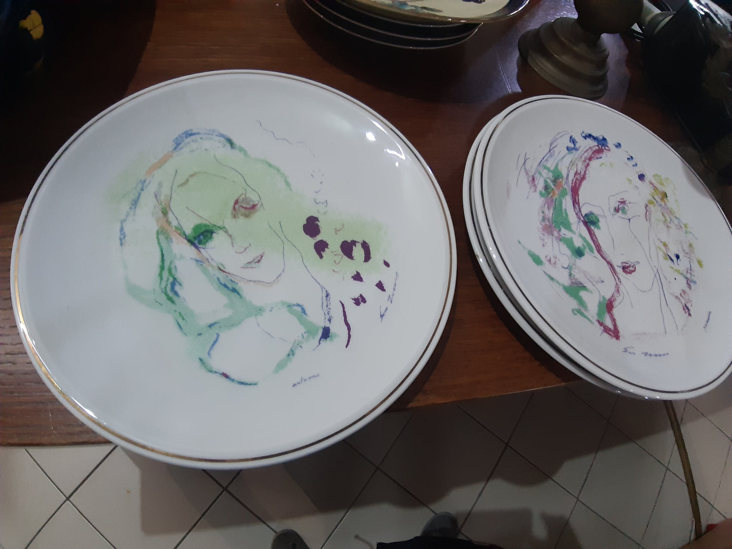 Piatto Da Collezione Volto Donna