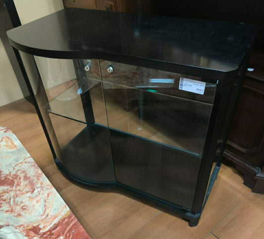 Vetrinetta Nera  A Due Ante Con Chiave