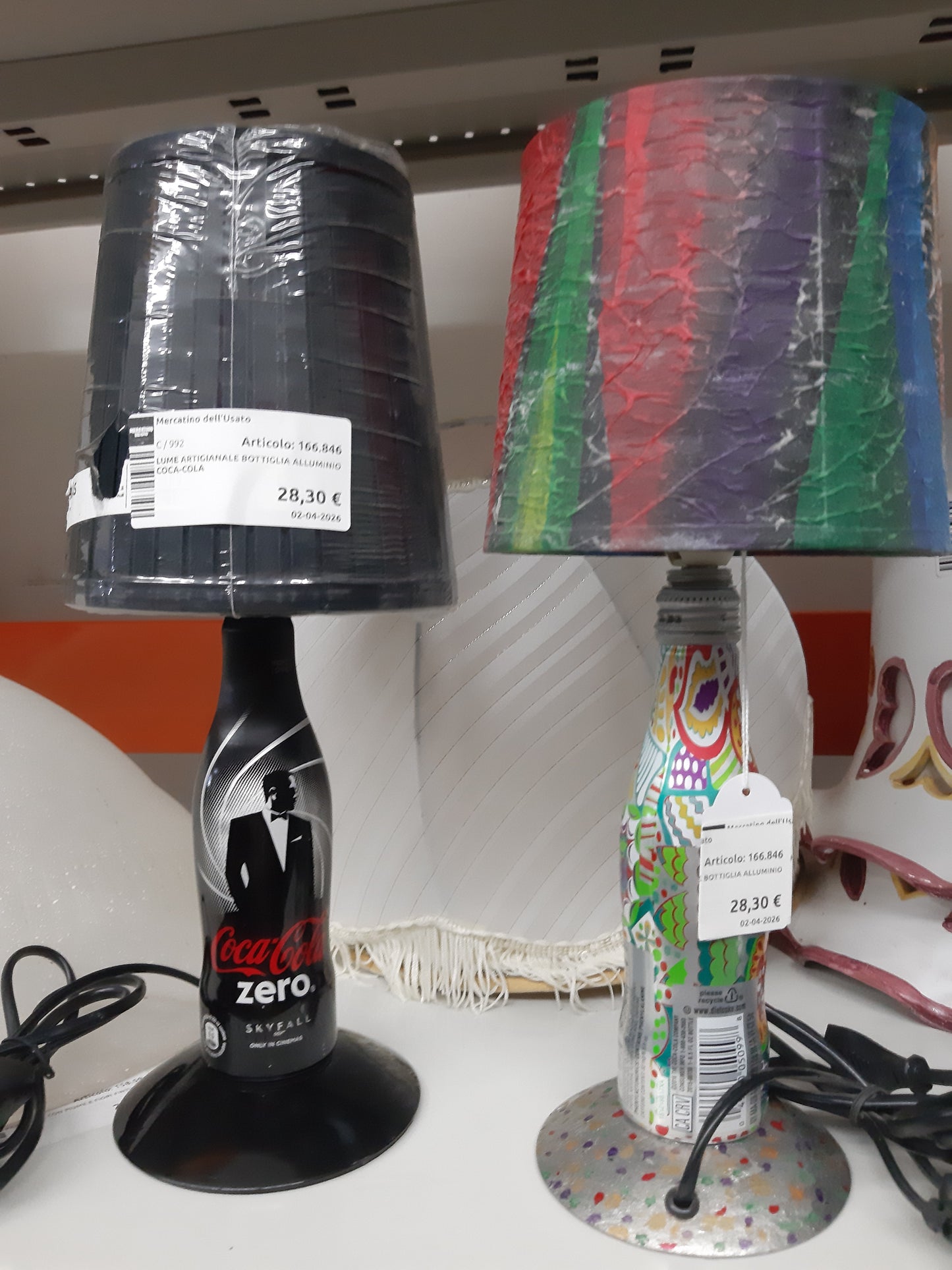 Lume Artigianale Bottiglia Alluminio Coca-cola