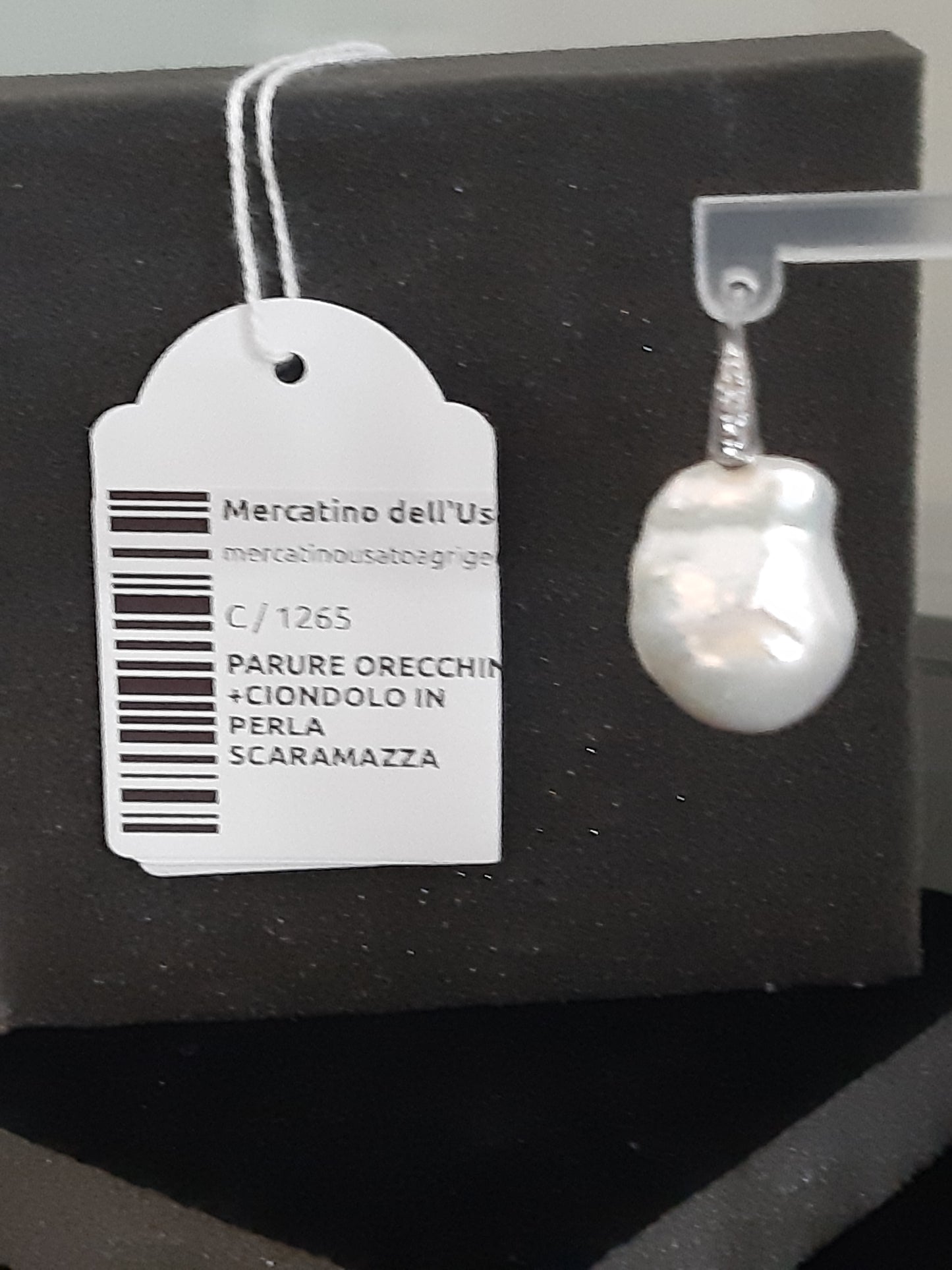 Parure Orecchini +ciondolo In Perla Scaramazza