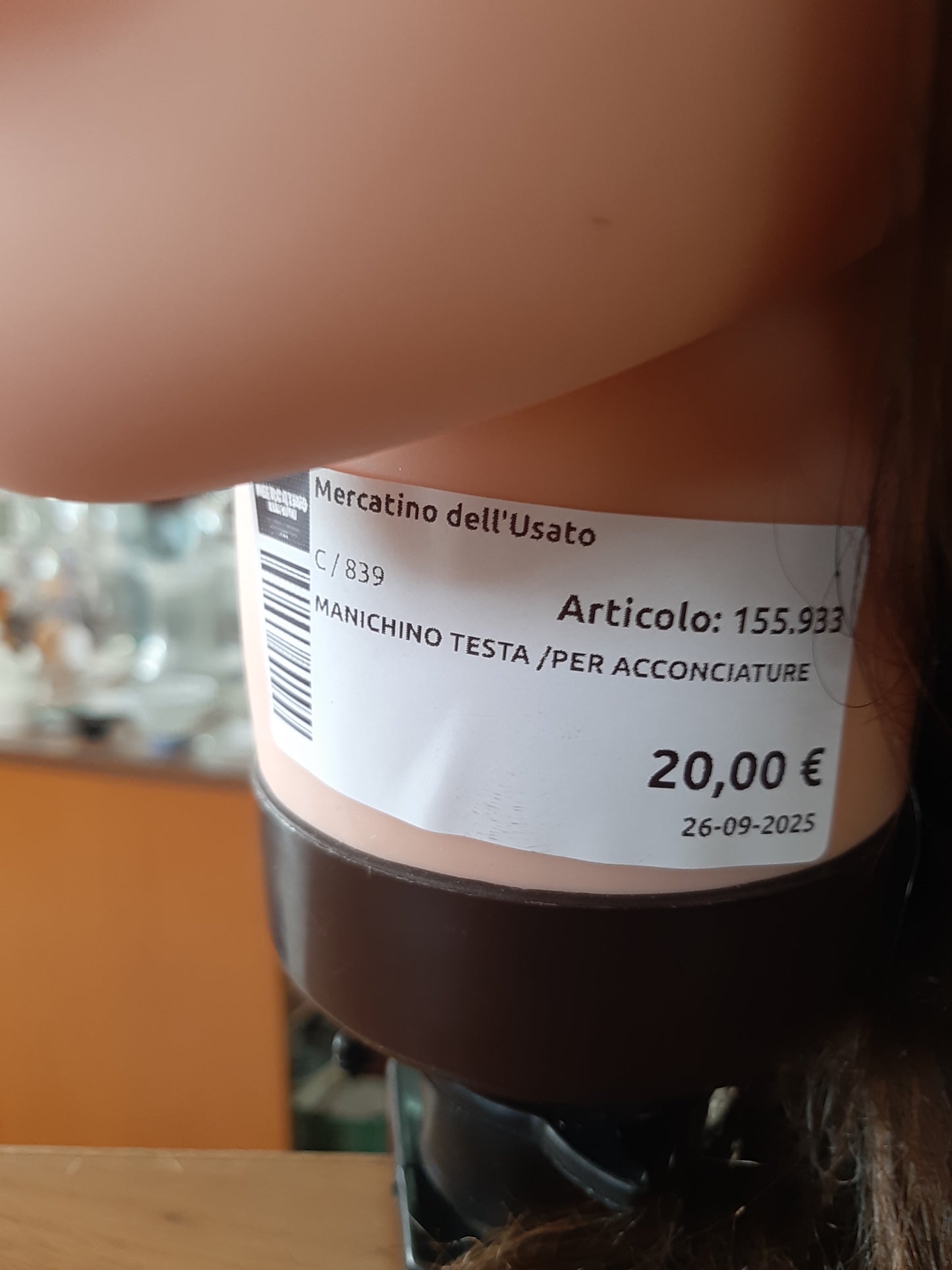 Manichino Testa /per Acconciature