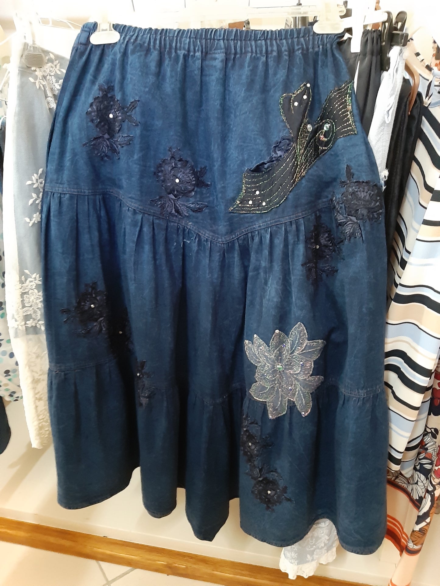 Completo Gonna E Giacca Blu Jeans