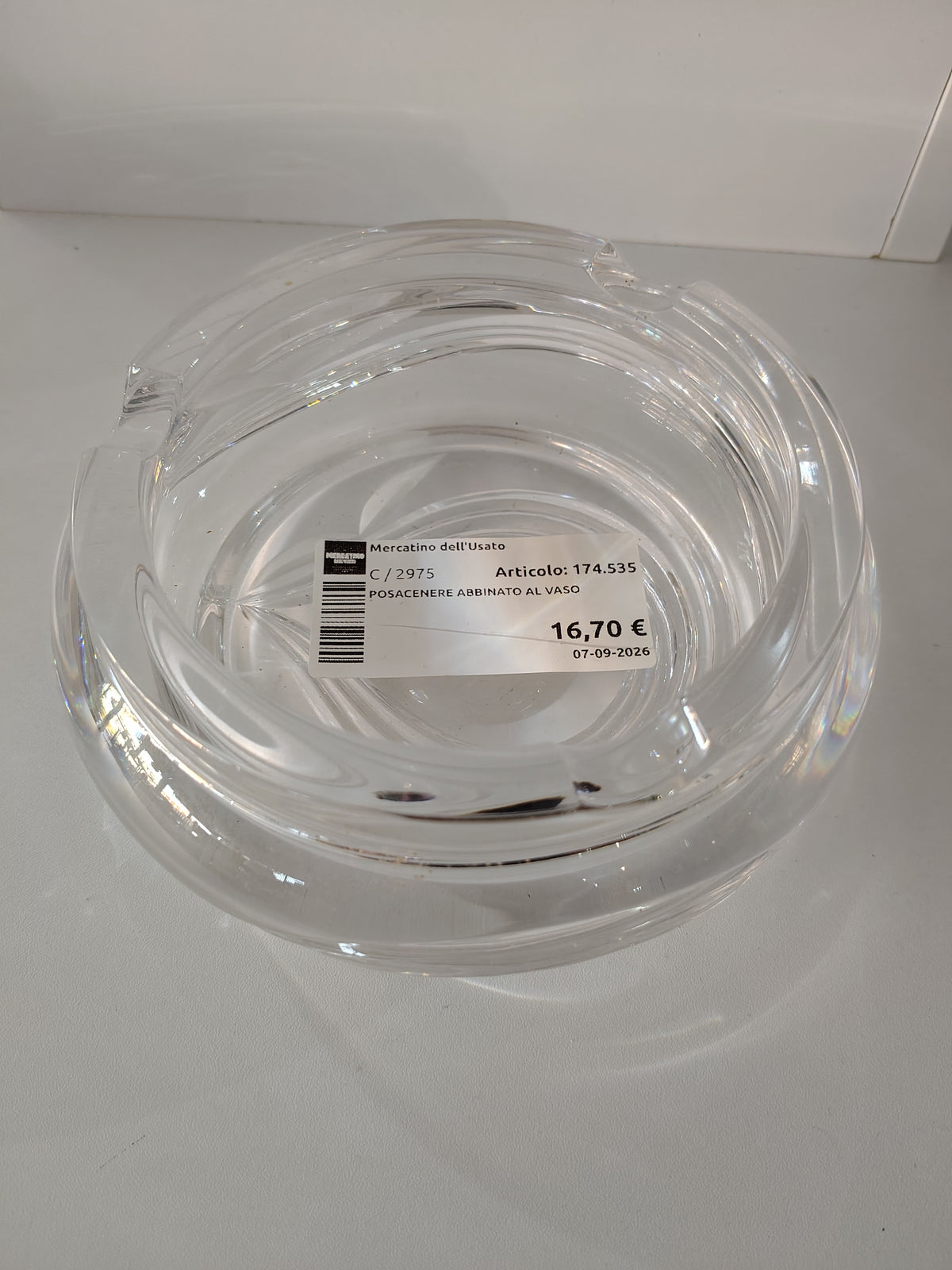 Posacenere Abbinato Al Vaso