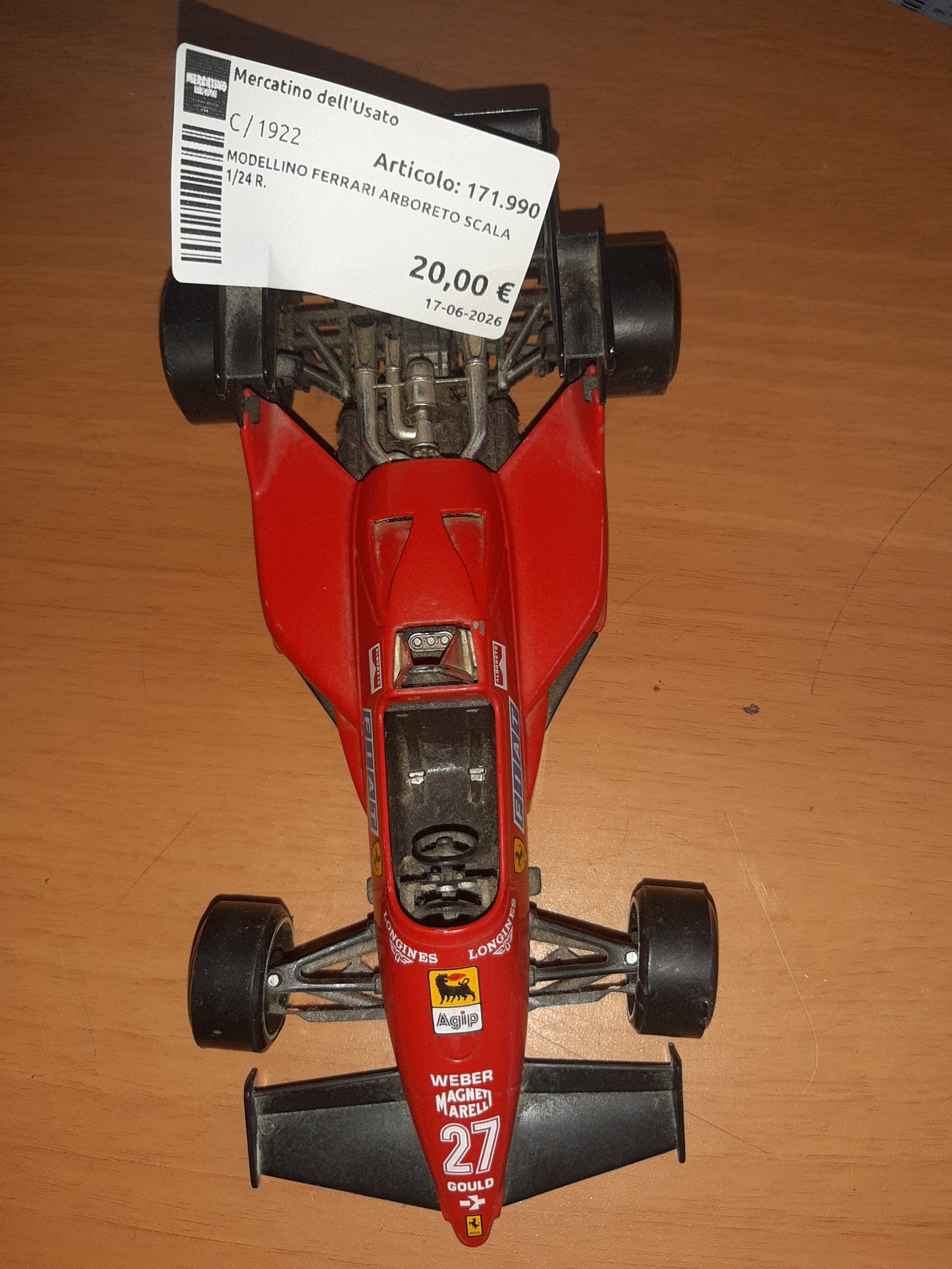 Modellino Ferrari Arboreto Scala 1/24 R.