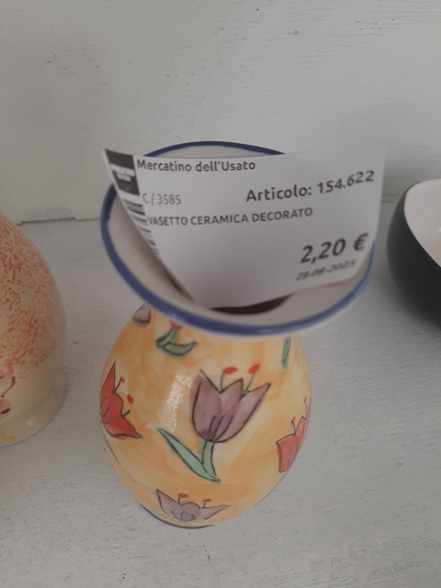 Vasetto Ceramica Decorato