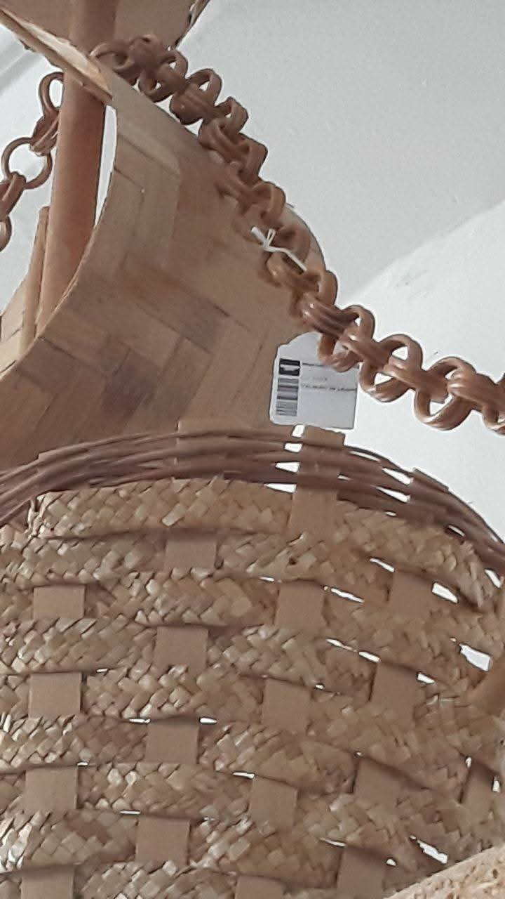 Veliero In Legno - Raffia  E Banano
