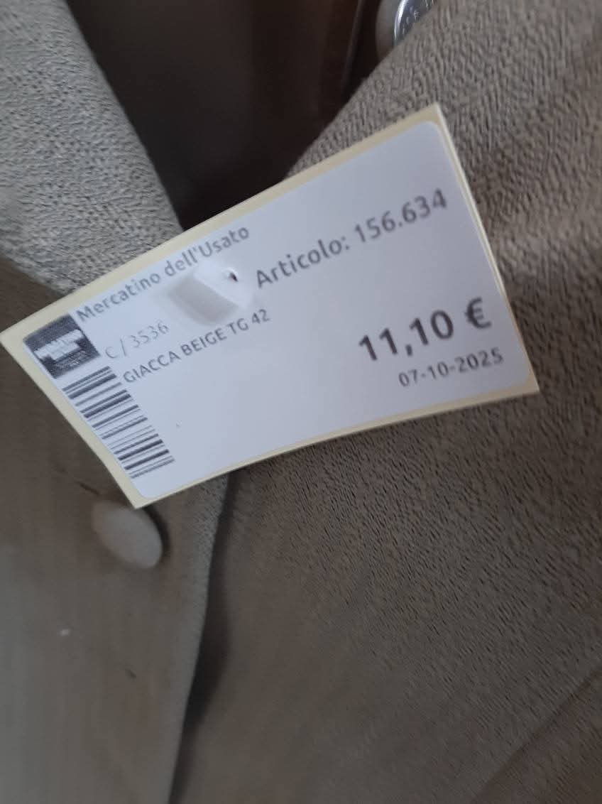 Giacca Beige Tg 42