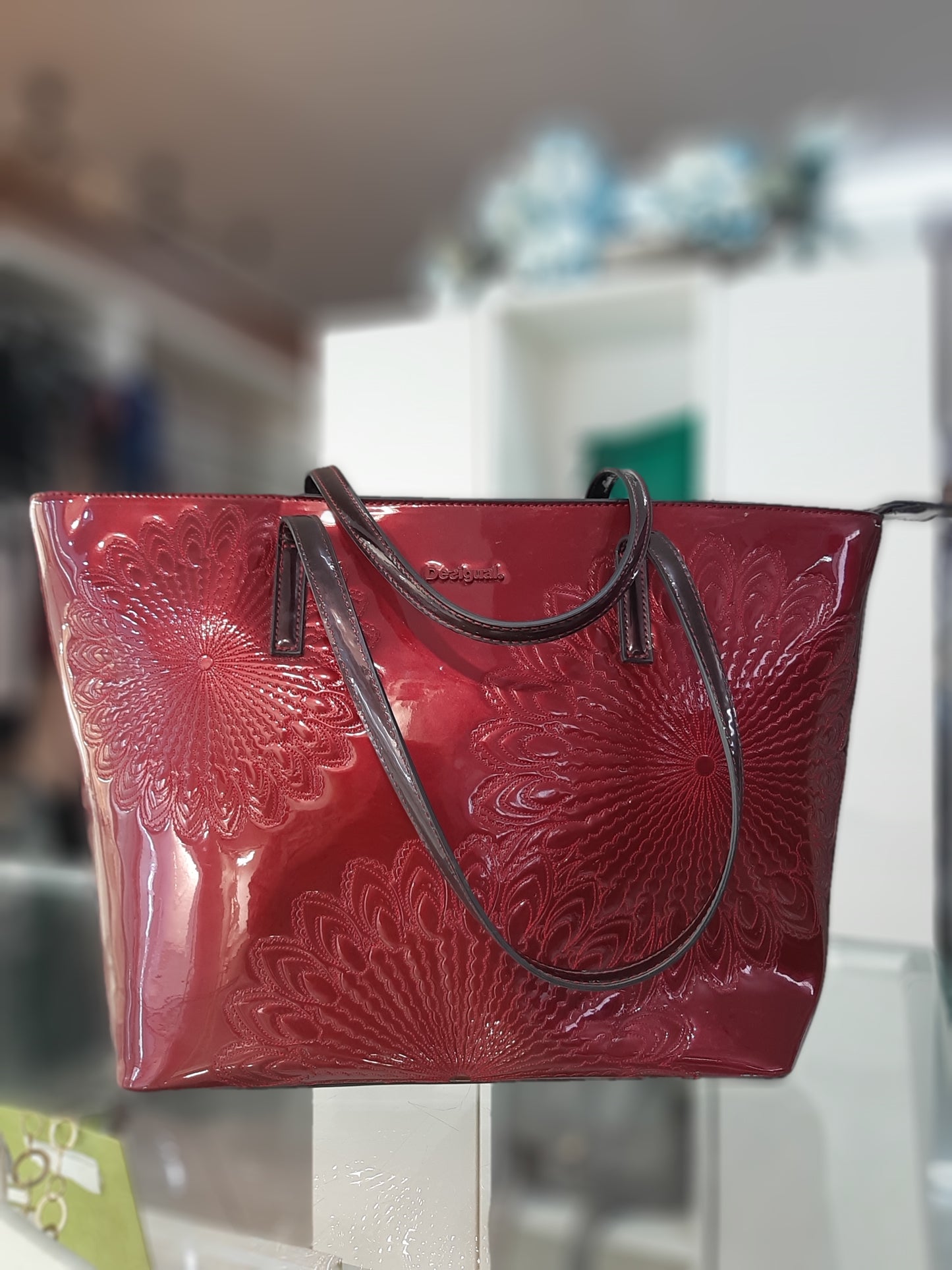 Borsa Desigual In Vernice Rosso