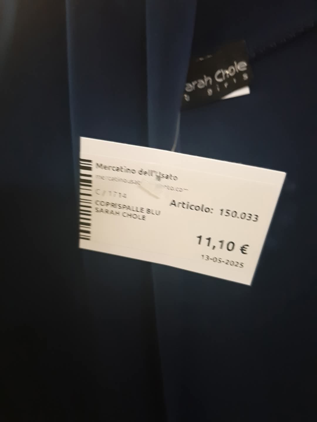 Coprispalle Blu Sarah Chole