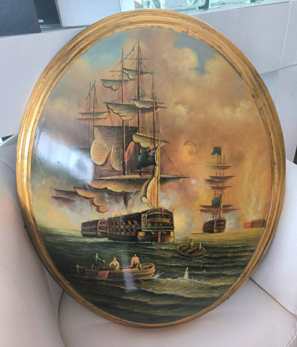 Medaglione Veliero E Scialuppa