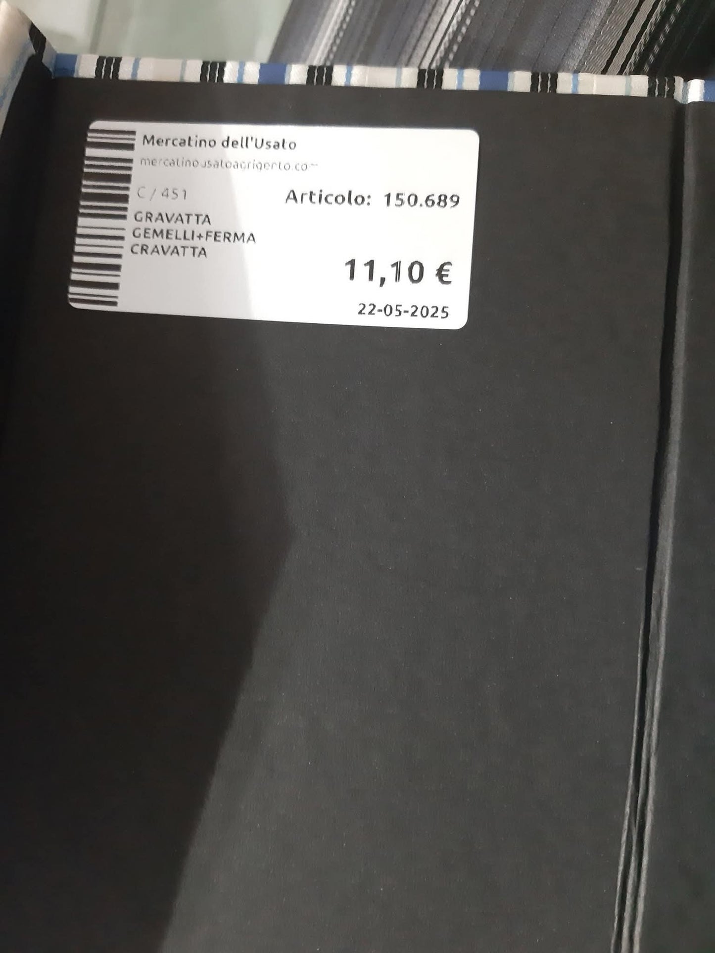 Gravatta Gemelli+ferma Cravatta