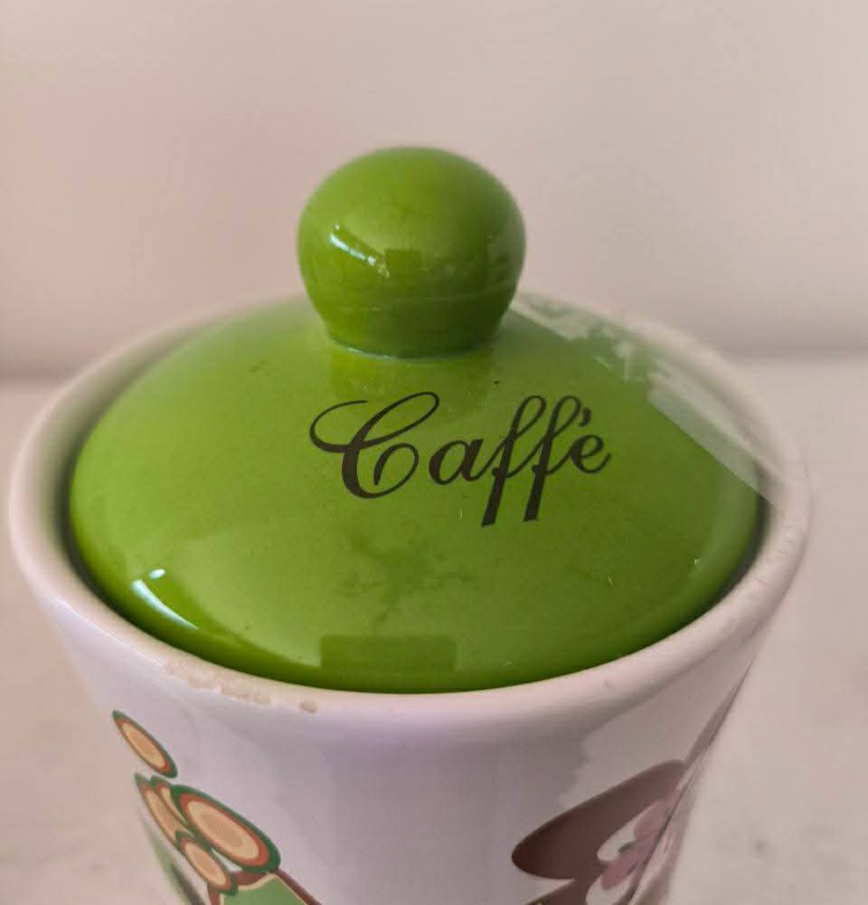 Coppia Barattoli Caffe E Zucchero Tappo Verde