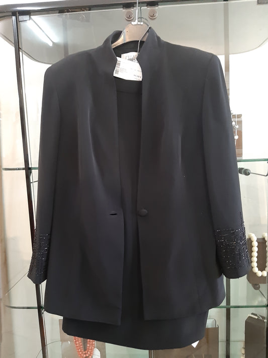 Tailler Nero Musani Con Strass Gonna Top Giacca