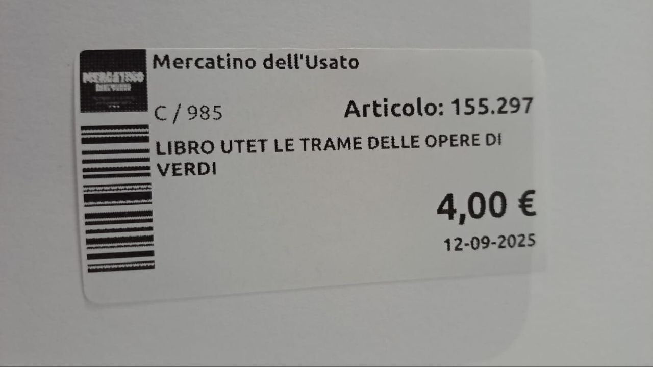Libro Utet Le Trame Delle Opere Di Verdi