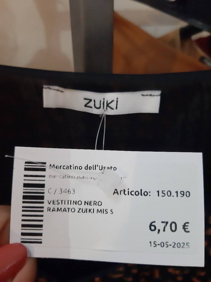Vestitino Nero Ramato Zuiki Mis S