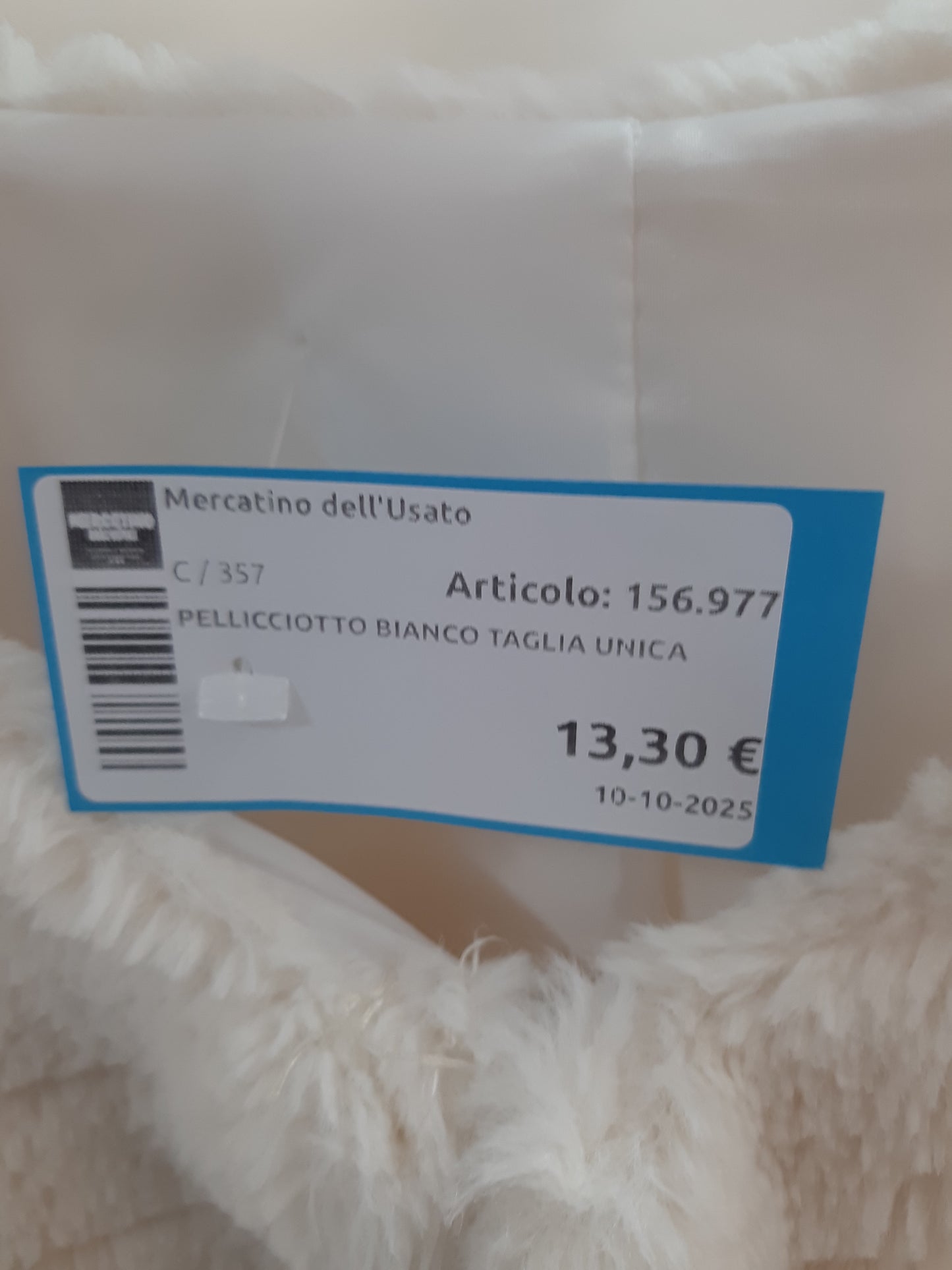 Pellicciotto Bianco Taglia Unica