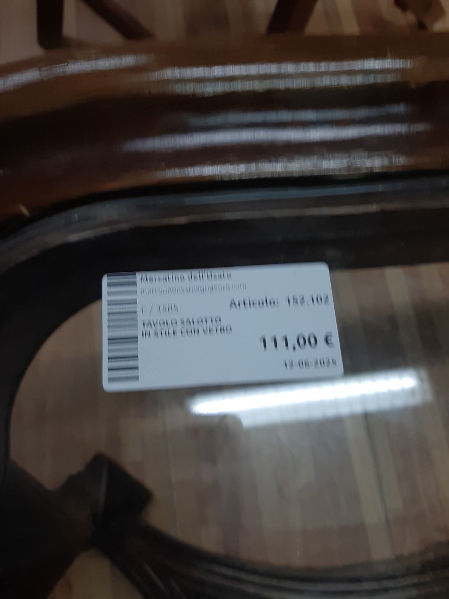 Tavolo Salotto In Stile Con Vetro