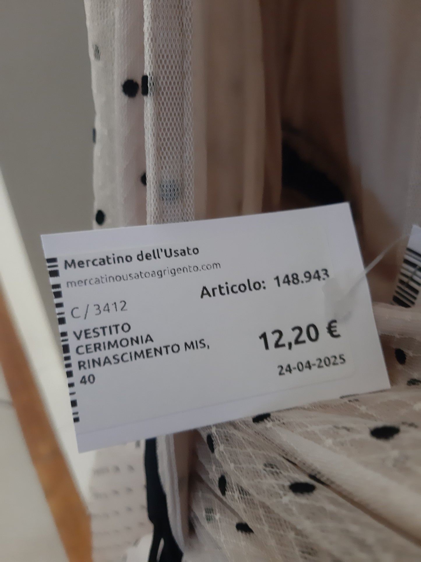 Vestito Cerimonia Rinascimento Mis, 40