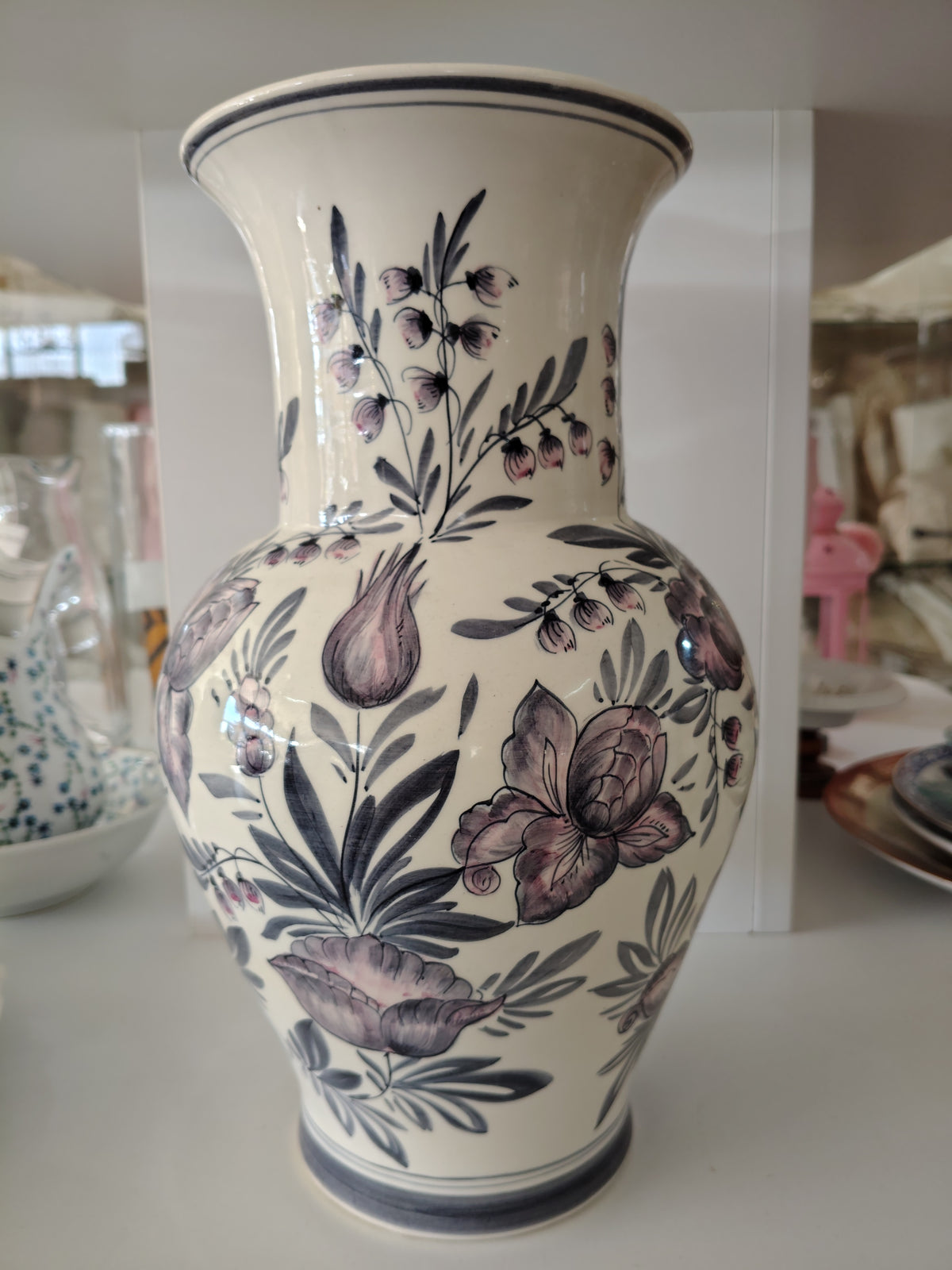 Vaso Porcellana Michielotto Motivo Floreale