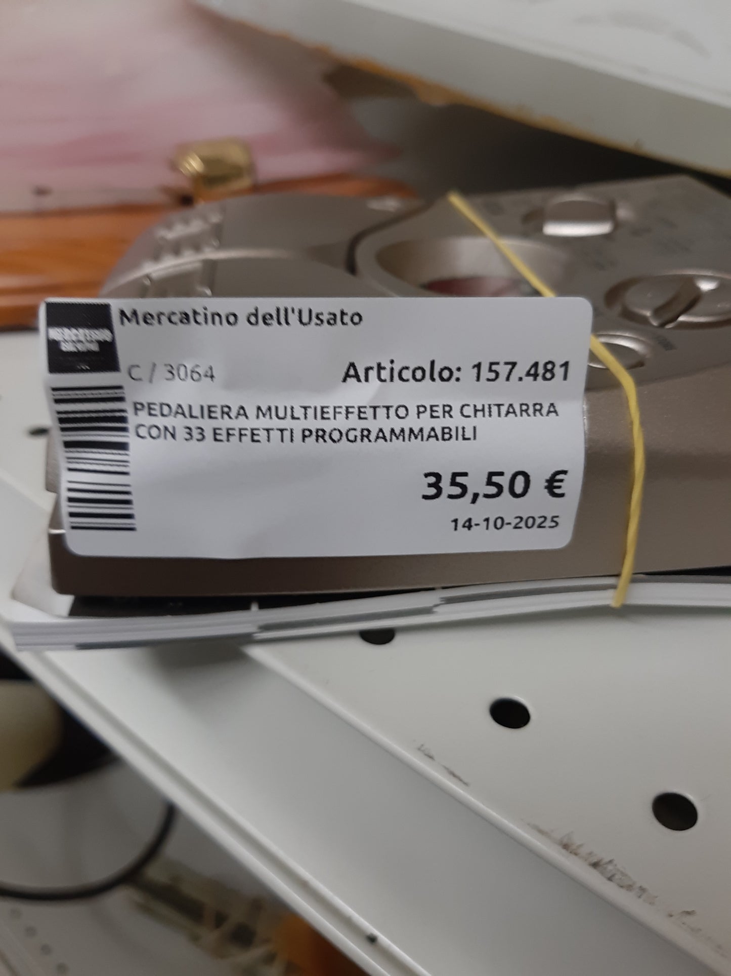 Pedaliera Multieffetto Per Chitarra Con 33 Effetti Programmabili