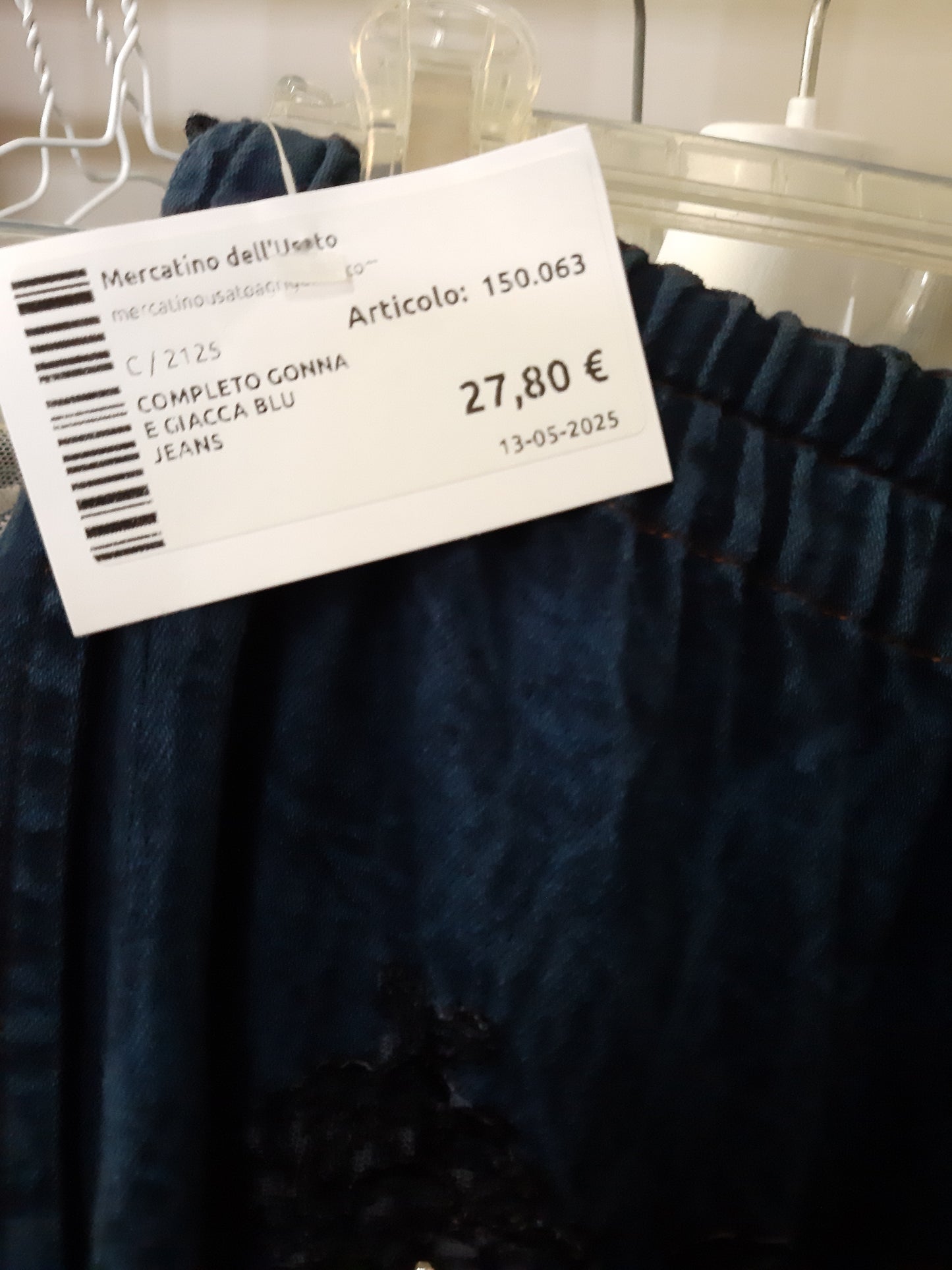 Completo Gonna E Giacca Blu Jeans