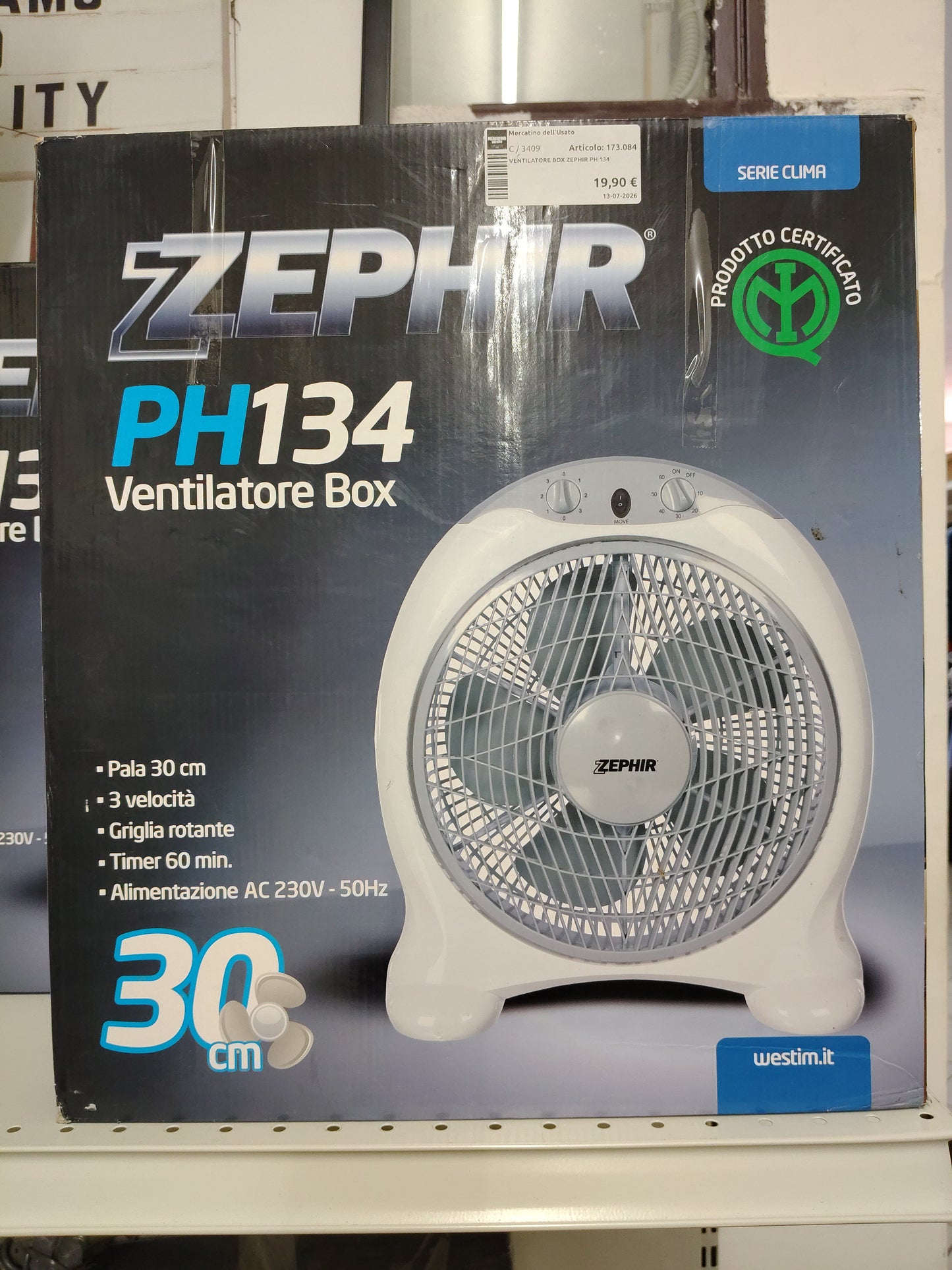 Ventilatore Box Zephir Ph 134