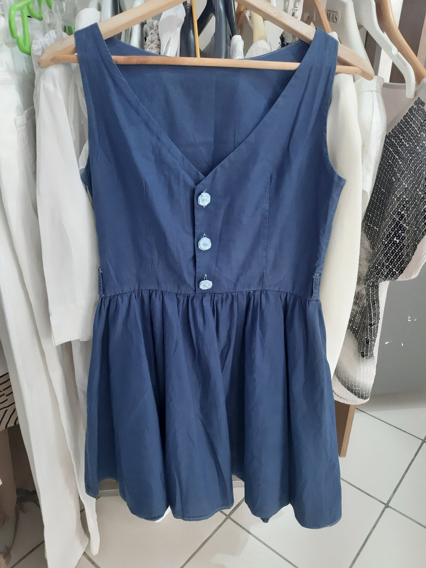 Vestitino In Cotone Blu'